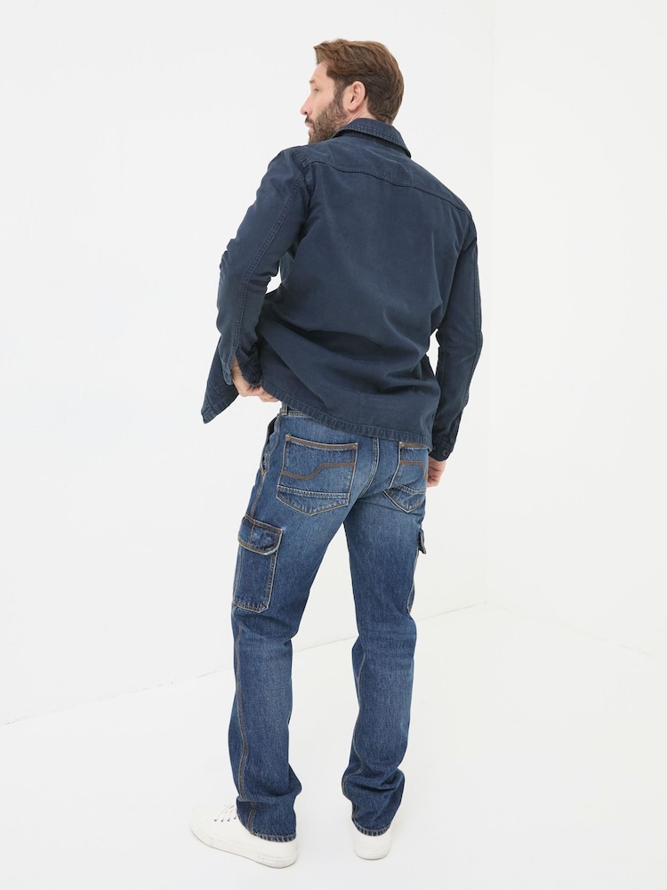 Indigo modra - FatFace Cargo Jeans - Slika 2 iz 6