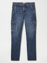 Indigo modra - FatFace Cargo Jeans - Slika 6 iz 6