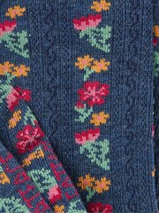 FatFace Blue Floral Womens Socks 1 Pack (size 4-7) - Image 2 of 2