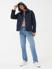 FatFace Mae Blue Short Jacket - Image 1 of 5