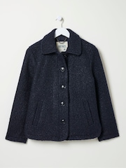 FatFace Mae Blue Short Jacket - Image 5 of 5