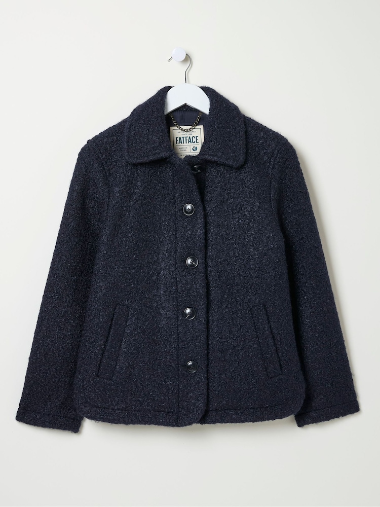 FatFace Mae Blue Short Jacket - Image 5 of 5