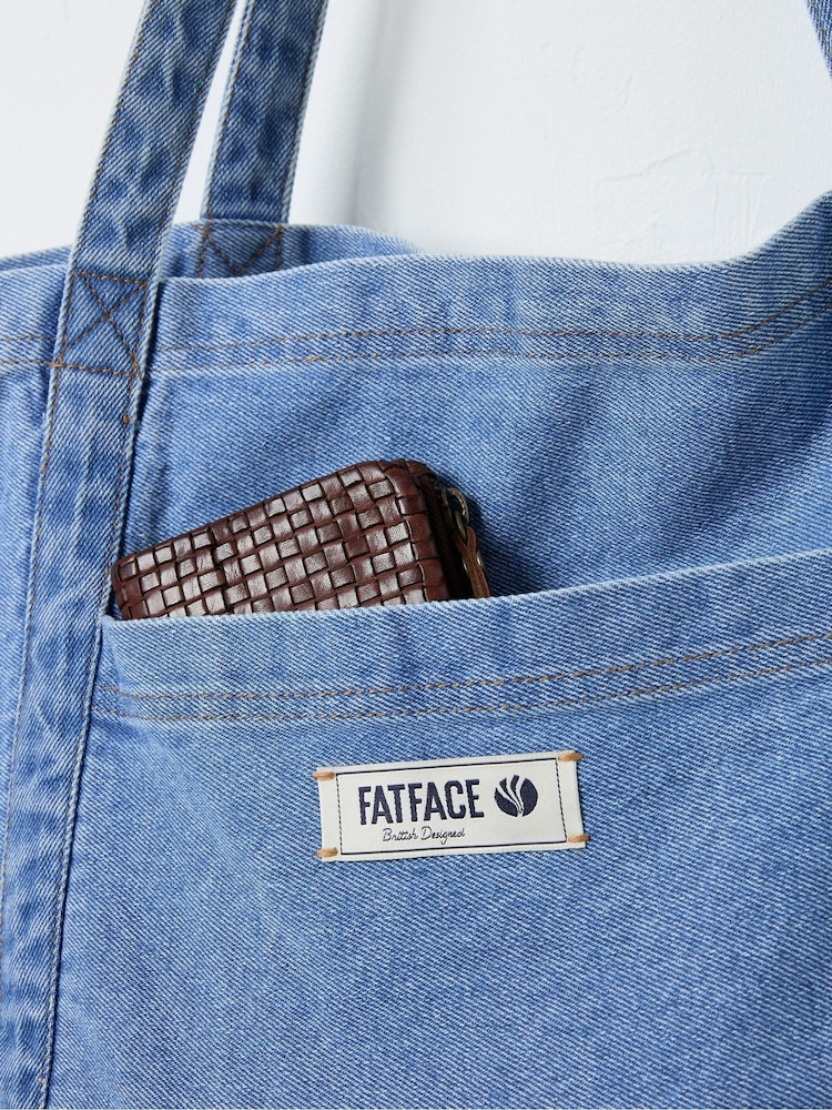 Blau - FatFace Pocket 100% Cotton Tote Bag - Bild 2 von 3 Blau - FatFace Pocket 100% Cotton Tote Bag - Bild 2 von 3