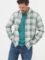 FatFace Green Long Sleeve Tyburn Check Shirt - Image 1 of 5