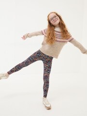 FatFace Blue 2 Pack Butterfly Legging - Image 4 of 7