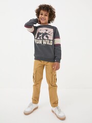 FatFace Grey Run Wild Sweatshirt - Image 1 of 5