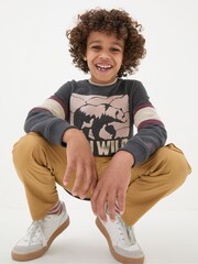 FatFace Grey Run Wild Sweatshirt - Image 3 of 5