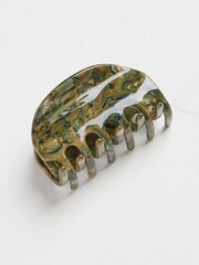 FatFace Green Round Claw Clip - Image 1 of 2