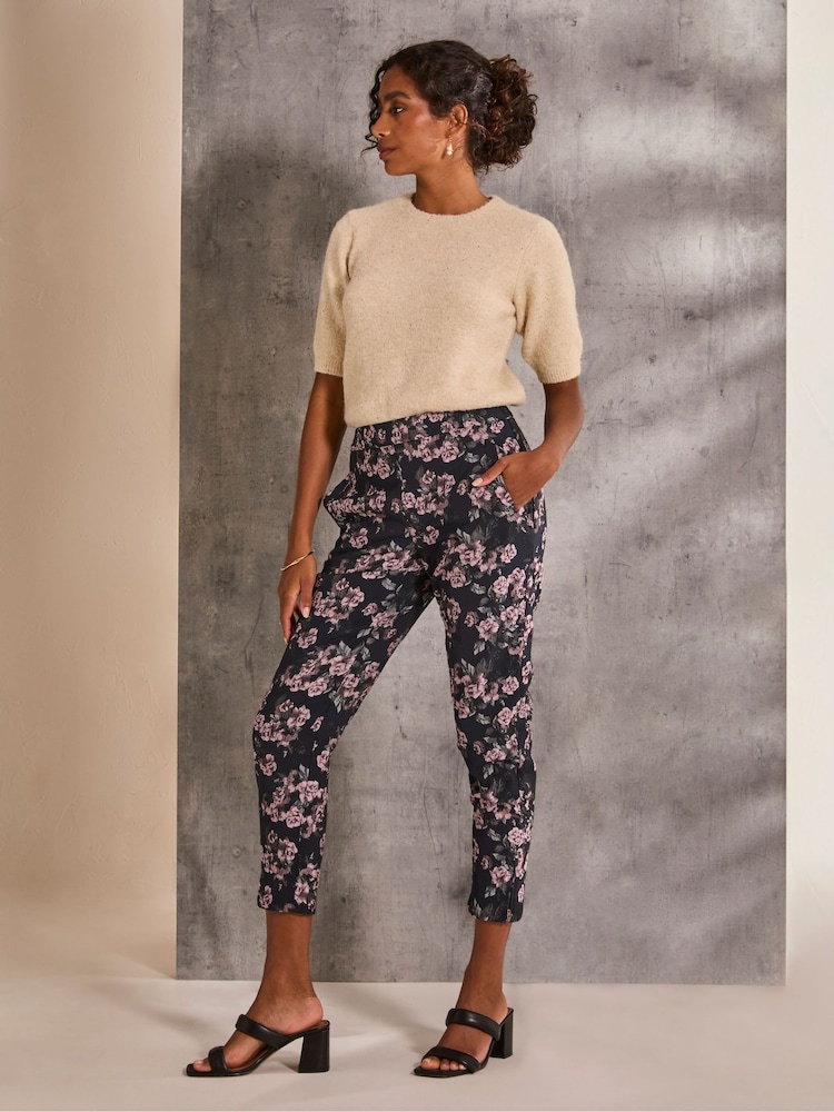 FatFace Isobel Blue Isobel Jacquard Trouser - Image 1 of 6 FatFace Isobel Blue Isobel Jacquard Trouser - Image 1 of 6