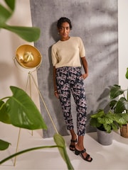 FatFace Isobel Blue Isobel Jacquard Trouser - Image 3 of 6