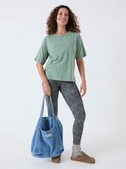 FatFace Green Cotton Blend Boxy T-Shirt - Image 1 of 5
