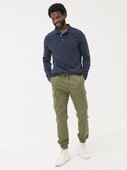 Зеленый - FatFace Cuffed Cargo Trousers - Image 3 of 7