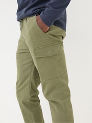 Зеленый - FatFace Cuffed Cargo Trousers - Image 5 of 7