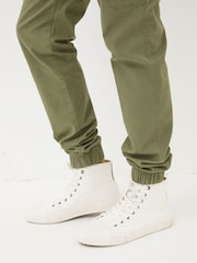 Зеленый - FatFace Cuffed Cargo Trousers - Image 6 of 7