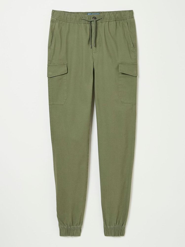 Зеленый - FatFace Cuffed Cargo Trousers - Image 7 of 7