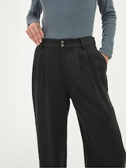 FatFace Black Ginger Wide Leg Drape Trousers - Image 4 of 6