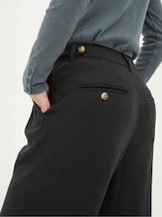 FatFace Black Ginger Wide Leg Drape Trousers - Image 5 of 6