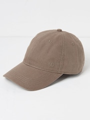 FatFace Brown 100% Cotton Canvas Baseball Cap - Image 1 of 2