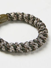 FatFace Khaki Green Twist Hair Tie - Image 2 of 2