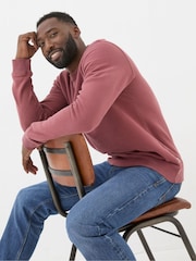 FatFace Brooke Pink Crew Neck Sweatshirt - Image 3 of 6