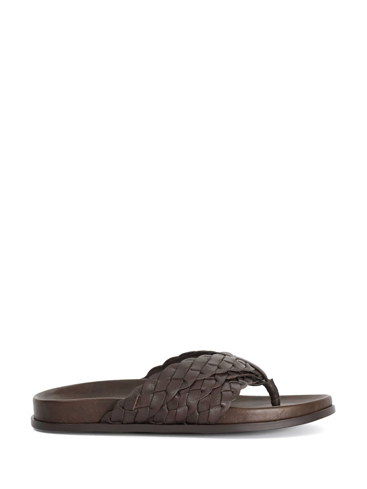 Dune London Brown Lindie Casual Sandals - Image 1 of 5 Dune London Brown Lindie Casual Sandals - Image 1 of 5