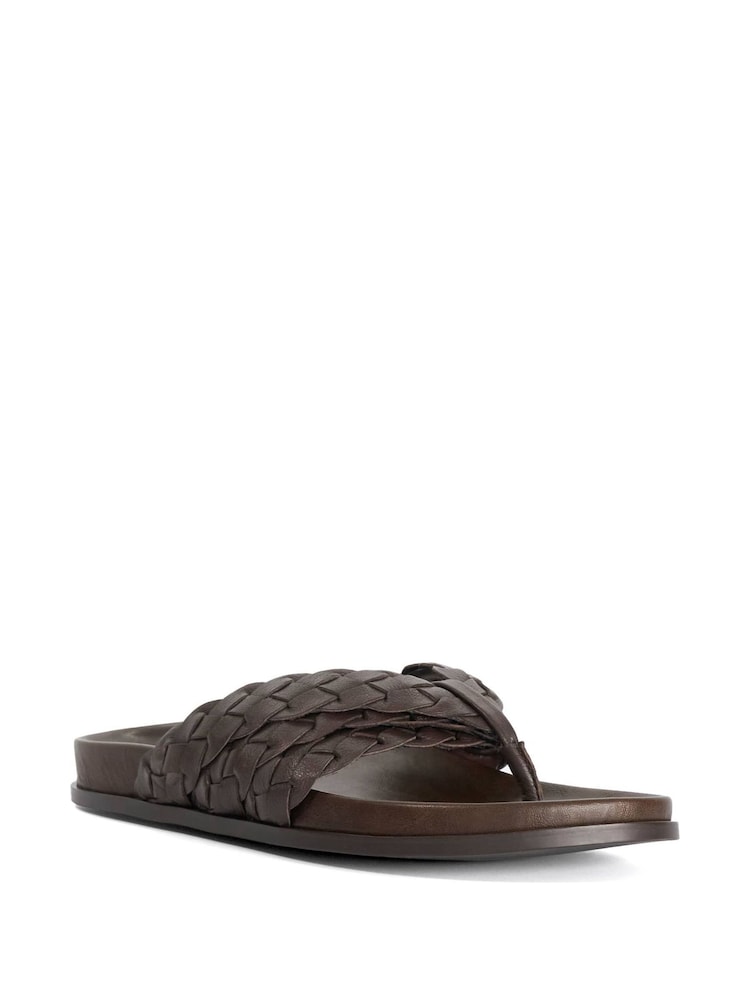 Dune London Brown Lindie Casual Sandals - Image 2 of 5 Dune London Brown Lindie Casual Sandals - Image 2 of 5