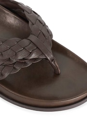 Dune London Brown Lindie Casual Sandals - Image 5 of 5
