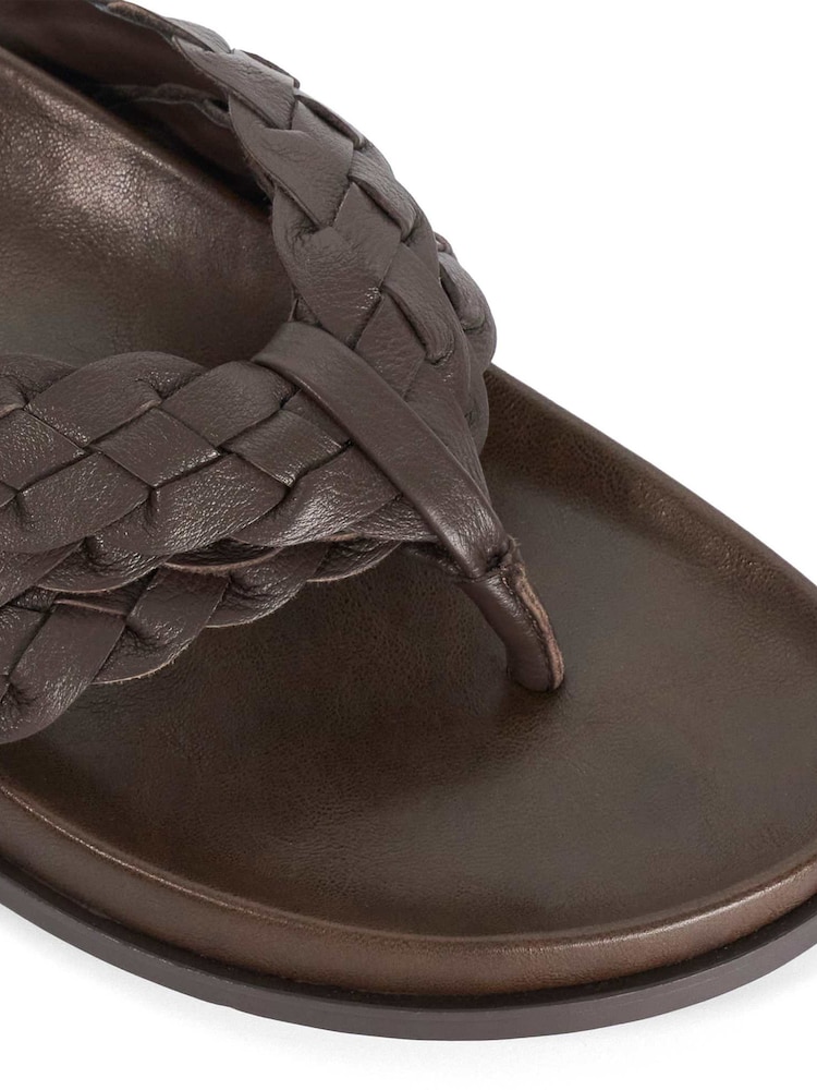 Dune London Brown Lindie Casual Sandals - Image 5 of 5 Dune London Brown Lindie Casual Sandals - Image 5 of 5