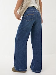 FatFace Welling Blue Wide Leg Jeans - Image 2 of 6