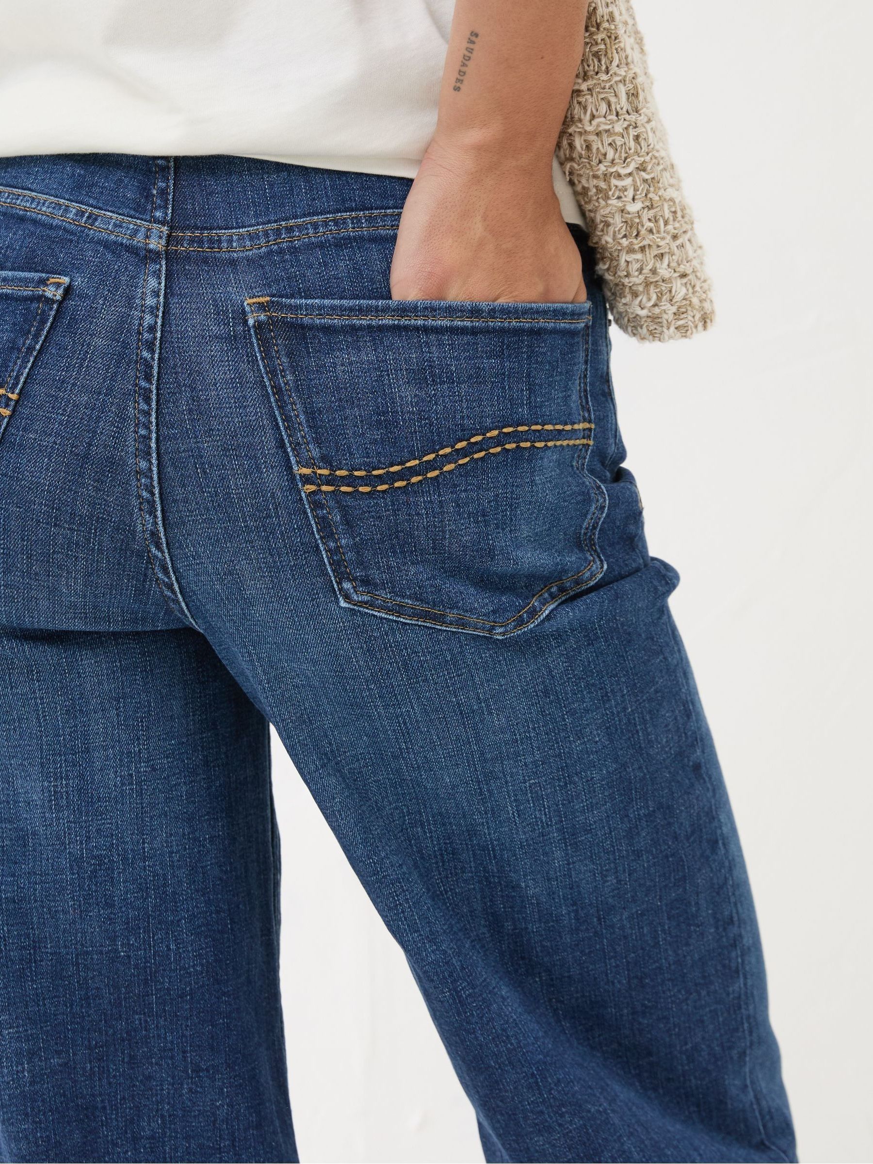 Buy FatFace Welling Blue Denim Wide Leg Jeans from Next USA