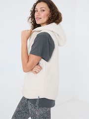 FatFace Estelle Natural Fleece Gilet - Image 2 of 6