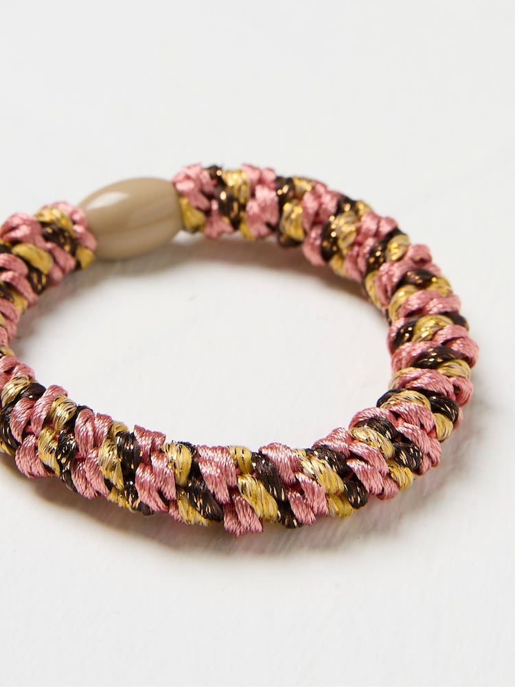FatFace Pink Twist Hair Tie - Image 2 of 2