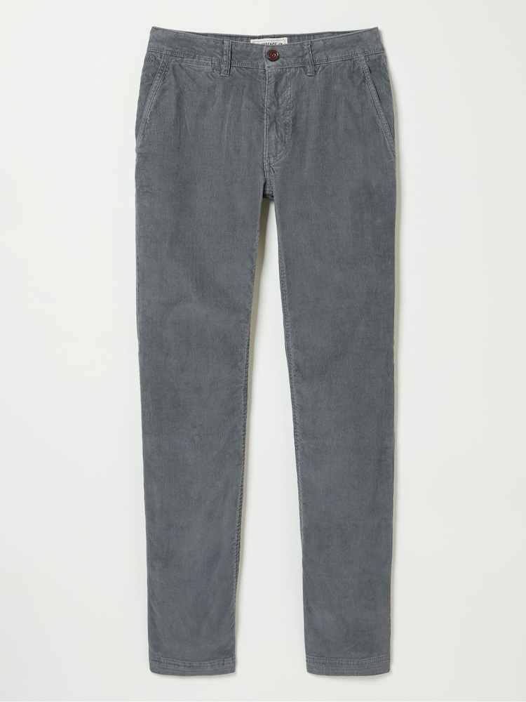 FatFace Grey Straight Cord Trousers - Image 5 of 5
