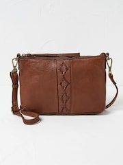 FatFace Eve Brown Crossbody Bag - Image 1 of 5