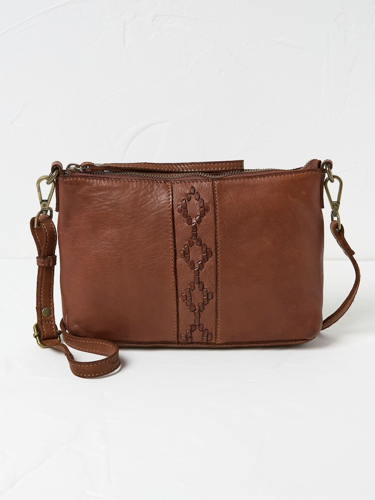 FatFace Eve Brown Crossbody Bag - Image 1 of 5