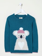 FatFace Green Karla Koala Jumper - Image 5 of 5