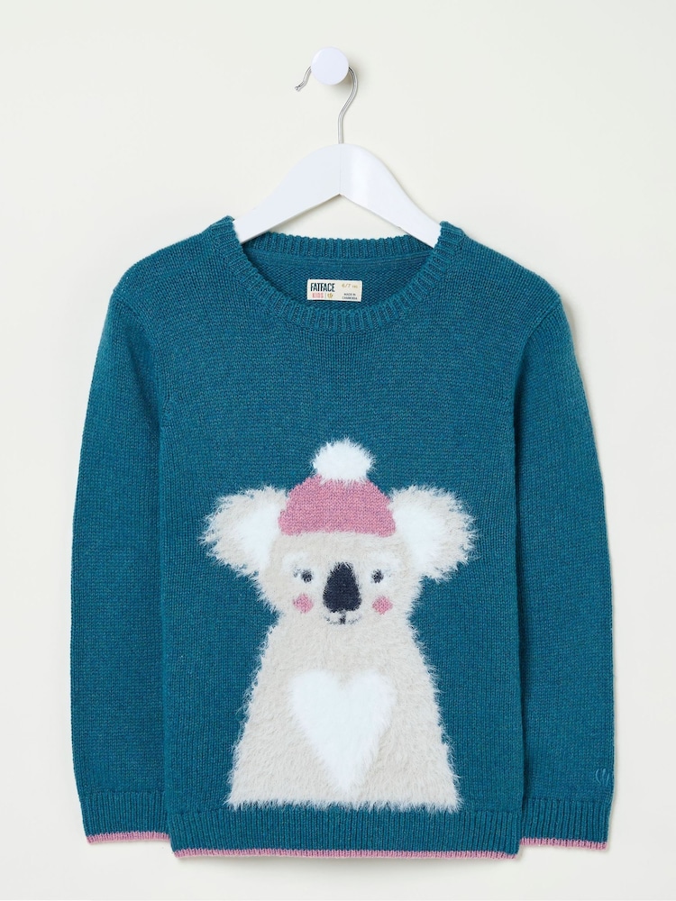 FatFace Green Karla Koala Jumper - Image 5 of 5 FatFace Green Karla Koala Jumper - Image 5 of 5