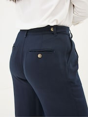 FatFace Navy Ginger Wide Leg Drape Trousers - Image 6 of 7