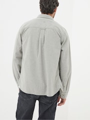 FatFace Grey Long Sleeve Grantham Grid Check 100% Cotton Shirt - Image 2 of 6