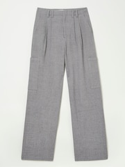 FatFace Wessex Grey Wide Leg Trousers - Image 6 of 6