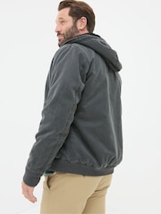 FatFace Grey Charcoal Denver Hooded Jacket - Image 2 of 6