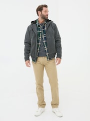 FatFace Grey Charcoal Denver Hooded Jacket - Image 3 of 6