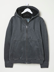 FatFace Grey Charcoal Denver Hooded Jacket - Image 6 of 6