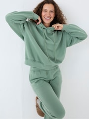FatFace Green 100% Cotton Lexi Hoodie - Image 4 of 7