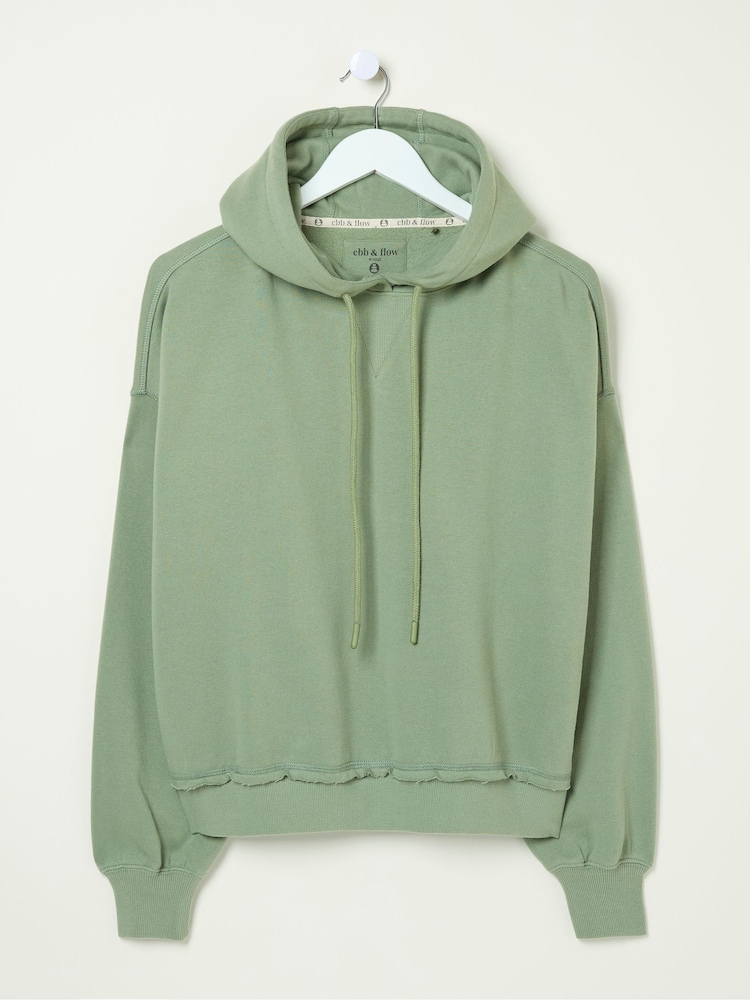 FatFace Green 100% Cotton Lexi Hoodie - Image 7 of 7
