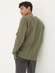 FatFace Brooke Green Crew Neck Sweatshirt - Image 2 of 6