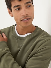 FatFace Brooke Green Crew Neck Sweatshirt - Image 5 of 6