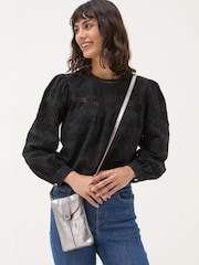 FatFace Clara Silver Phone Bag - Image 3 of 4