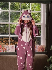 FatFace Purple Owl All-In-One - Image 1 of 8