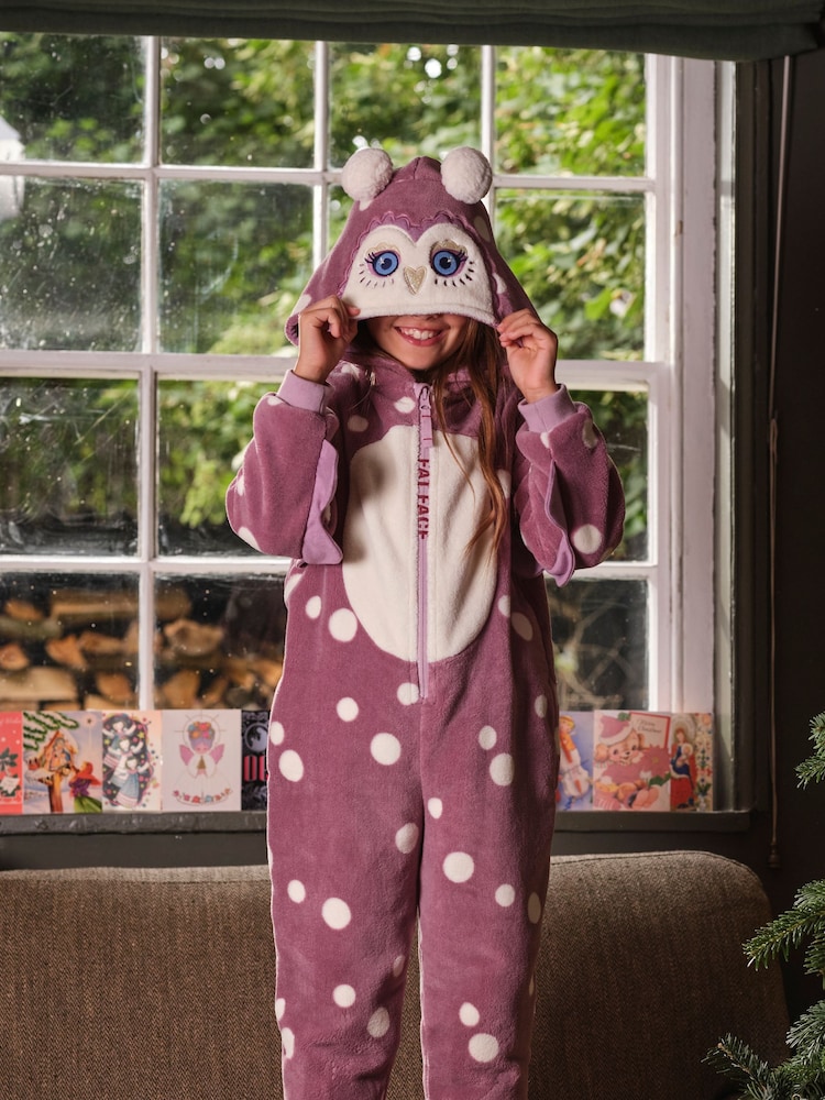FatFace Purple Owl All-In-One - Image 1 of 8